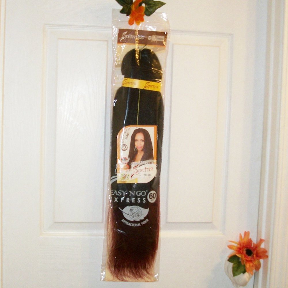 SPECTRA DEJA VU  Easy N Go Braid 60" NWT Burgundy Hot Water Curl Anti Bacterial